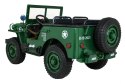 Pojazd Retro Wojskowy 24V 4x4 Zielony 4x120W