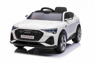 Auto na akumulator Audi E-Tron Sportback Biały 4x4 12V 9Ah - POWIĘKSZONY AKUMULATOR