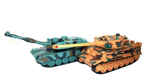 Zestaw wzajemnie walczących czołgów M1A2 Abrams i German Tiger v2 2.4GHz 1:28 RTR