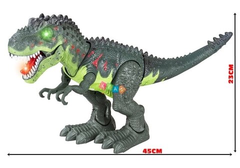 Dinozaur Na Baterie Tyranozaur Rex Chodzący Zielony