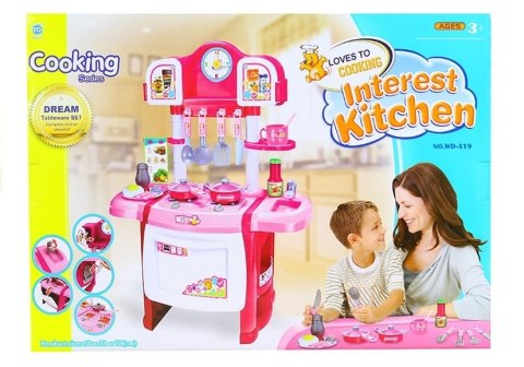 Duża Kuchnia Interrest z Zegarem+Akcesoria WD-B19