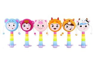 Kolorowa Grzechotka Bębenek Do Rączki Dużo Wzorów