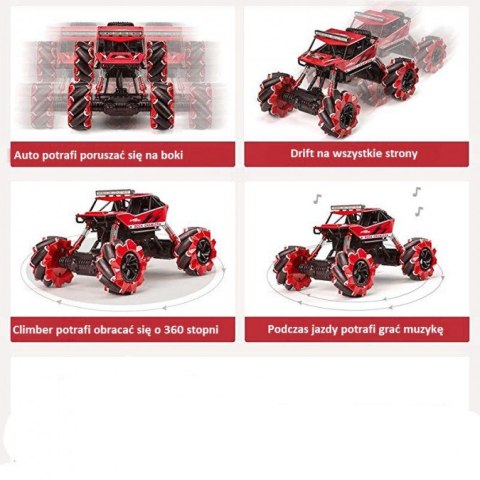 Drift Climber 4WD 1:16 2.4Ghz RTR - Czerwony