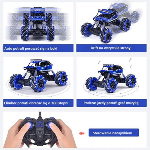 Drift Climber 4WD 1:16 2.4Ghz RTR - Niebieski