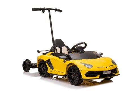 Auto Na Aumulator Lamborghini Aventador SX2018 Żółty z Platformą