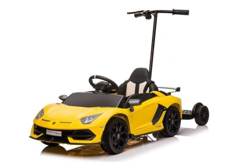 Auto Na Aumulator Lamborghini Aventador SX2018 Żółty z Platformą