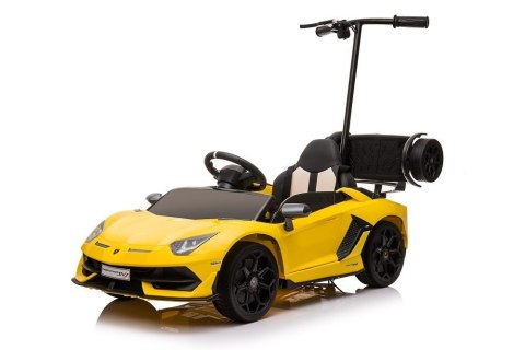 Auto Na Aumulator Lamborghini Aventador SX2018 Żółty z Platformą