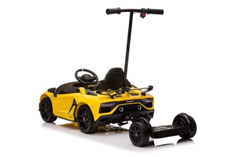 Auto Na Aumulator Lamborghini Aventador SX2018 Żółty z Platformą