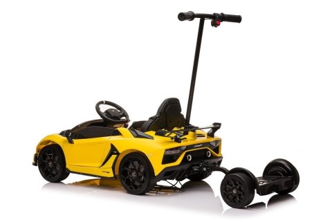 Auto Na Aumulator Lamborghini Aventador SX2018 Żółty z Platformą