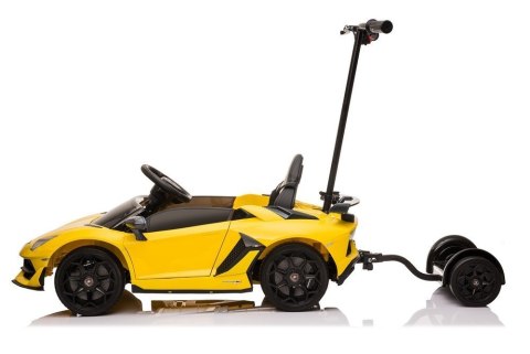 Auto Na Aumulator Lamborghini Aventador SX2018 Żółty z Platformą
