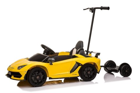 Auto Na Aumulator Lamborghini Aventador SX2018 Żółty z Platformą