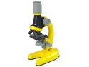 Mikroskop Dla Naukowca Zestaw Edukacyjny Żółty 100x 400x 1200x