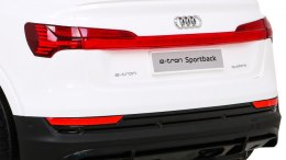 Auto na akumulator Audi E-Tron Sportback Biały 4x4 12V 7Ah - POWIĘKSZONY AKUMULATOR