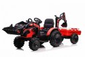 Pojazd Traktor Z Przyczepą 720-T Czerwony