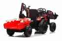 Pojazd Traktor Z Przyczepą 720-T Czerwony