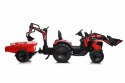 Pojazd Traktor Z Przyczepą 720-T Czerwony