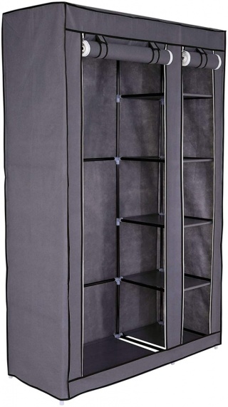 Dibea WR00319 Składana Szafa na Ubrania z Materiału 175 x 110 x 45 cm