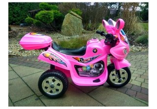 Motor na Akumulator Trzykołowy Różowy