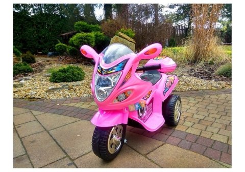 Motor na Akumulator Trzykołowy Różowy