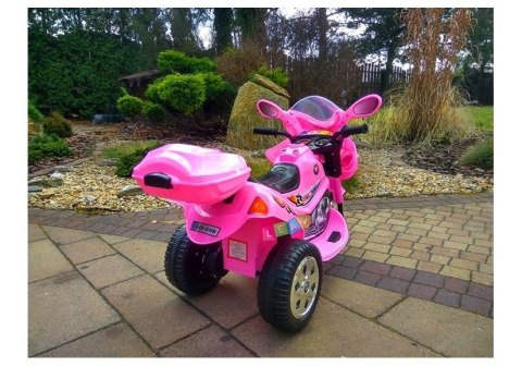 Motor na Akumulator Trzykołowy Różowy