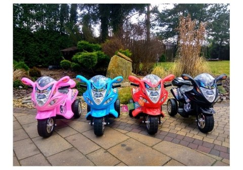 Motor na Akumulator Trzykołowy Różowy