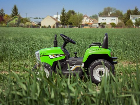 Traktor na Akumulator z Przyczepą XMX611 Zielony