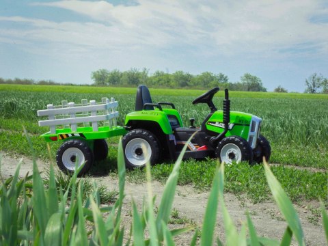 Traktor na Akumulator z Przyczepą XMX611 Zielony