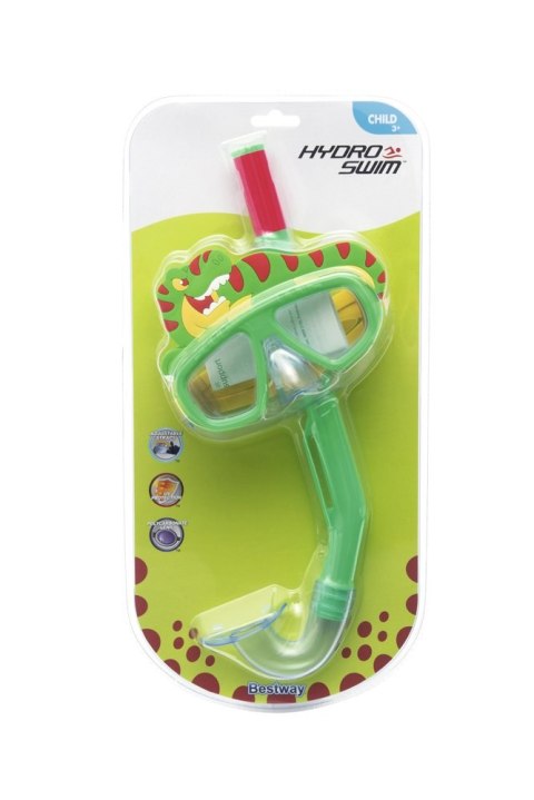 Maska Do Nurkowania Z Rurką Zwierzątka Zielona Bestway 24059
