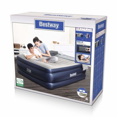 Dmuchany Materac Dwuosobowy Z Pompką 203 x 152 x 22 cm Bestway 67690