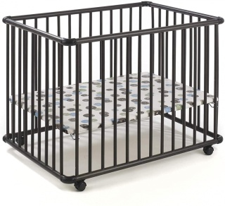 Geuther Belami + Kojec Dziecięcy z kółkami 76 x 97 cm CIEMNY BRĄZ