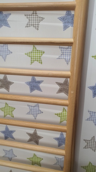 Geuther Lucilee + Kojec Dziecięcy z kółkami 76 x 97 cm Gwiazdy