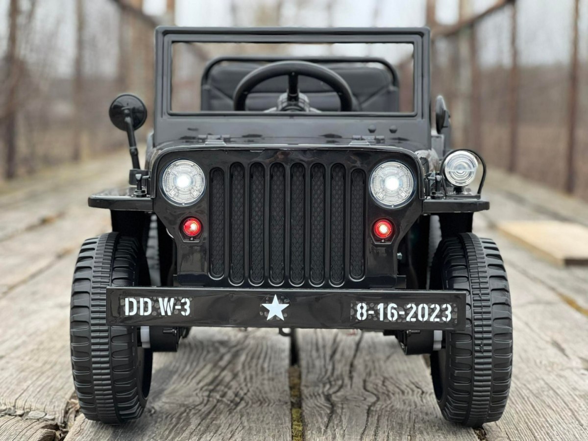 Pojazd Retro Wojskowy Czarny