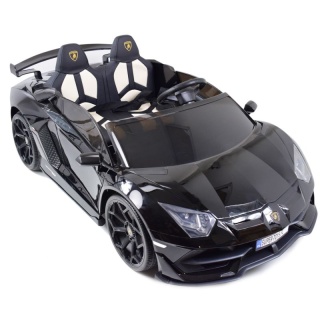 LICENCJONOWANY LAMBORGHINI AVENTADOR SVJ DLA 2 DZIECI, FUNKCJA DRIFTU MIĘKKIE SIEDZENIE, MIĘKKIE KOŁA/SX2028 2x300W