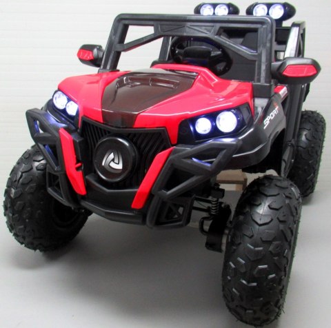 Auto BUGGY x9 pompowane koła 4x4 czerwony