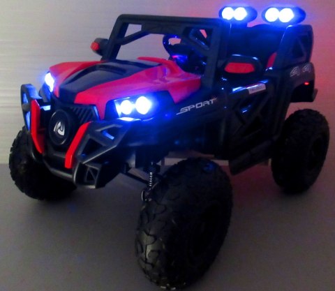 Auto BUGGY x9 pompowane koła 4x4 czerwony