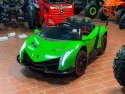 Zielone autko Lamborghini Veneno