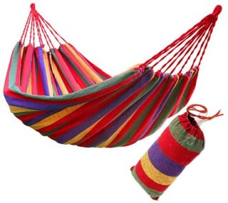 Hamak Dwuosobowy 160x195 z Pokrowcem Wytrzymały