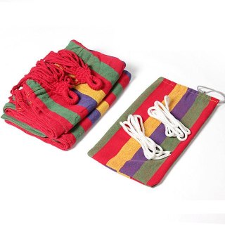 Hamak Dwuosobowy 160x195 z Pokrowcem Wytrzymały