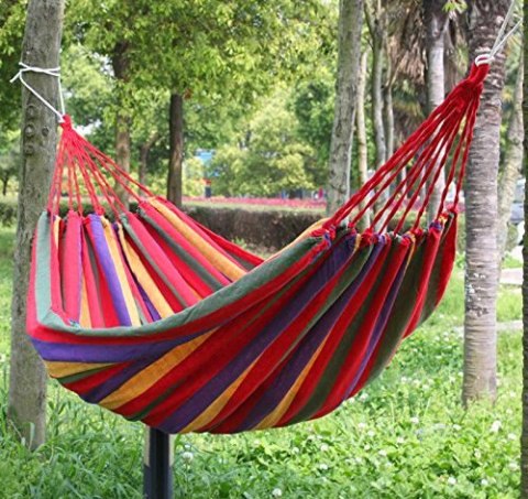 Hamak Dwuosobowy 160x195 z Pokrowcem Wytrzymały