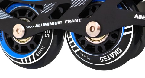 Rolki, Łyżwy, Zestaw 4w1 35-38 Niebieskie