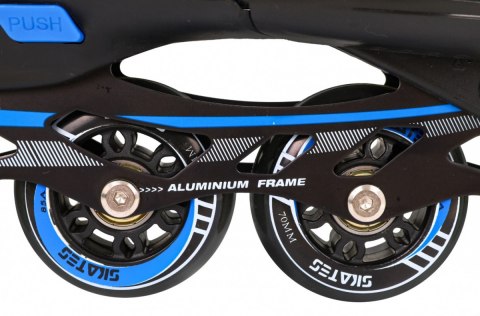 Rolki, Łyżwy, Zestaw 4w1 35-38 Niebieskie