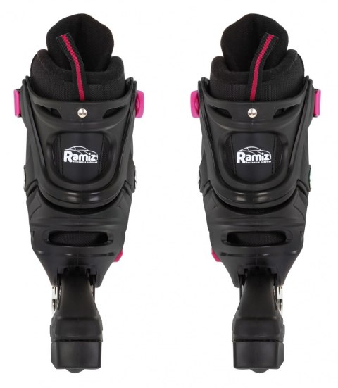 Rolki, Łyżwy, Zestaw 4w1 35-38 Różowe