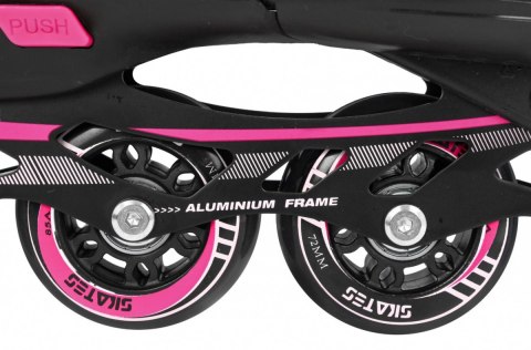 Rolki, Łyżwy, Zestaw 4w1 39-42 Różowe