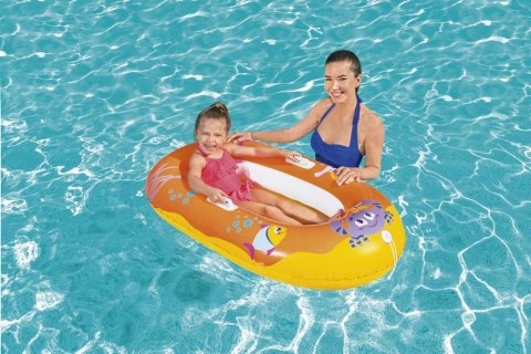 Dmuchany Ponton Dla Dzieci 119 cm x 79 cm Pomarańczowy Bestway 34009