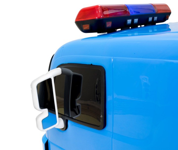 Auto na akumulator wóz POLICJA niebieski