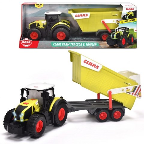 DICKIE Farm Duży Traktor Claas z Przyczepką 64 cm