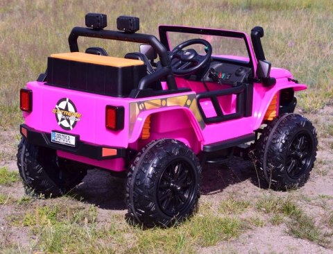 MEGA JEEP 4 SPEED DLA DZIECKA I DLA RODZICA 4x4, DO 100 kg - STEROWANIE TELEFONEM, WALIZKA - HIT/XB1118