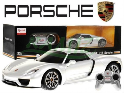 Autko R C Porsche 918 Spyder Srebrny 1 24 RASTAR