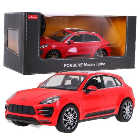 Autko R C Porsche Macan Turbo Czerwone 1 14 RASTAR