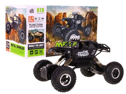 Auto 1 14 Metalowy Crawler 4x4 Łazik R C 2 4G Czarny